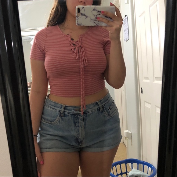 Striped crop top from F21 - Picture 2 of 2